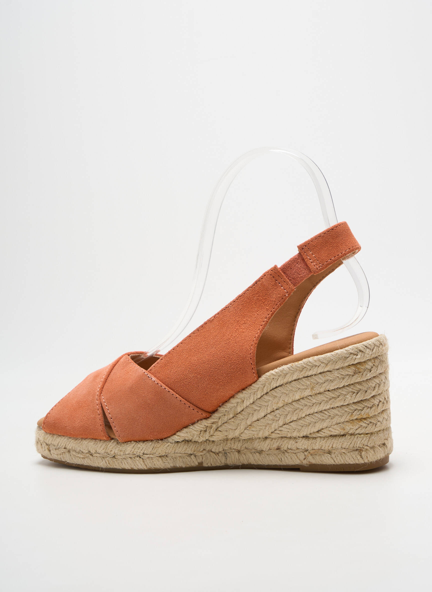 Espadrilės atvira pabaiga kulnas nuo 7 iki 9 cm rožinė PÖLKA moteris