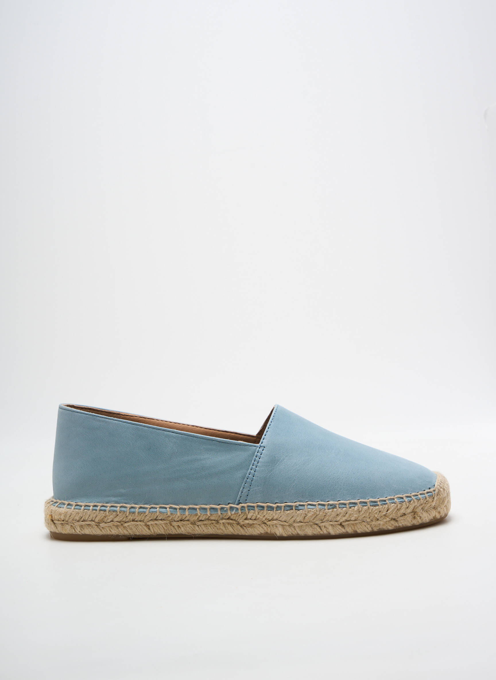Espadrilės apvalus mygtukas plokščias kulnas iki 3 cm mėlyna PÖLKA moteris