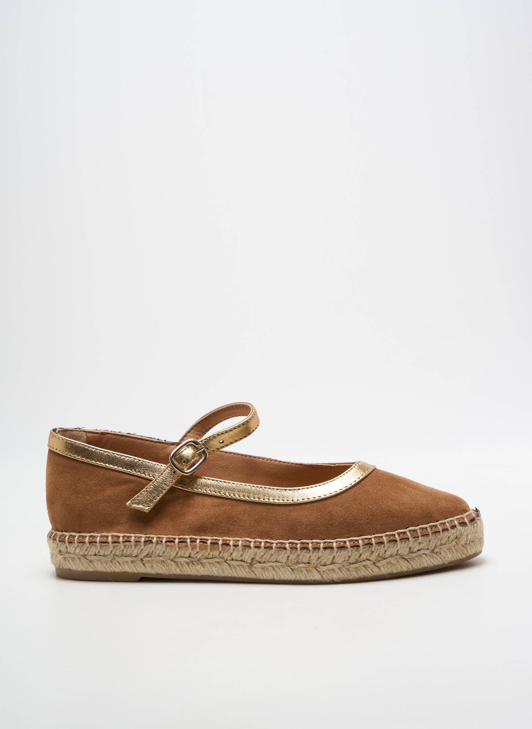 Espadrilės užsegimas kilpa(s) plokščias kulnas iki 3 cm rudas PÖLKA moteris