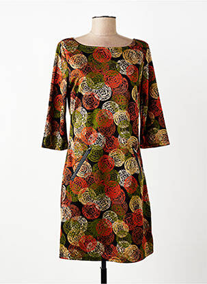 Pusilgių suknelė 3/4 rankovės 3/4 rankovės žalias VEGAS moteris