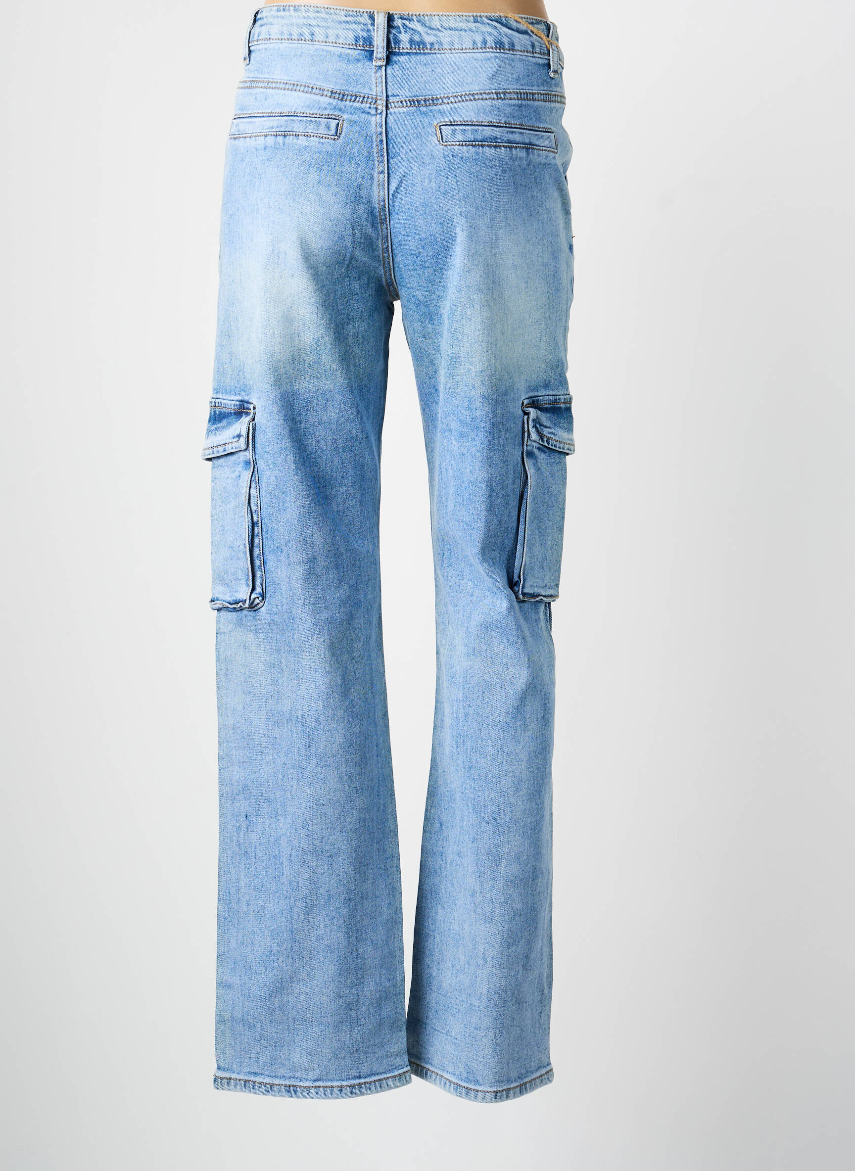 Tiesios kirpimo džinsai kišenės mėlyna WATER JEANS moteris