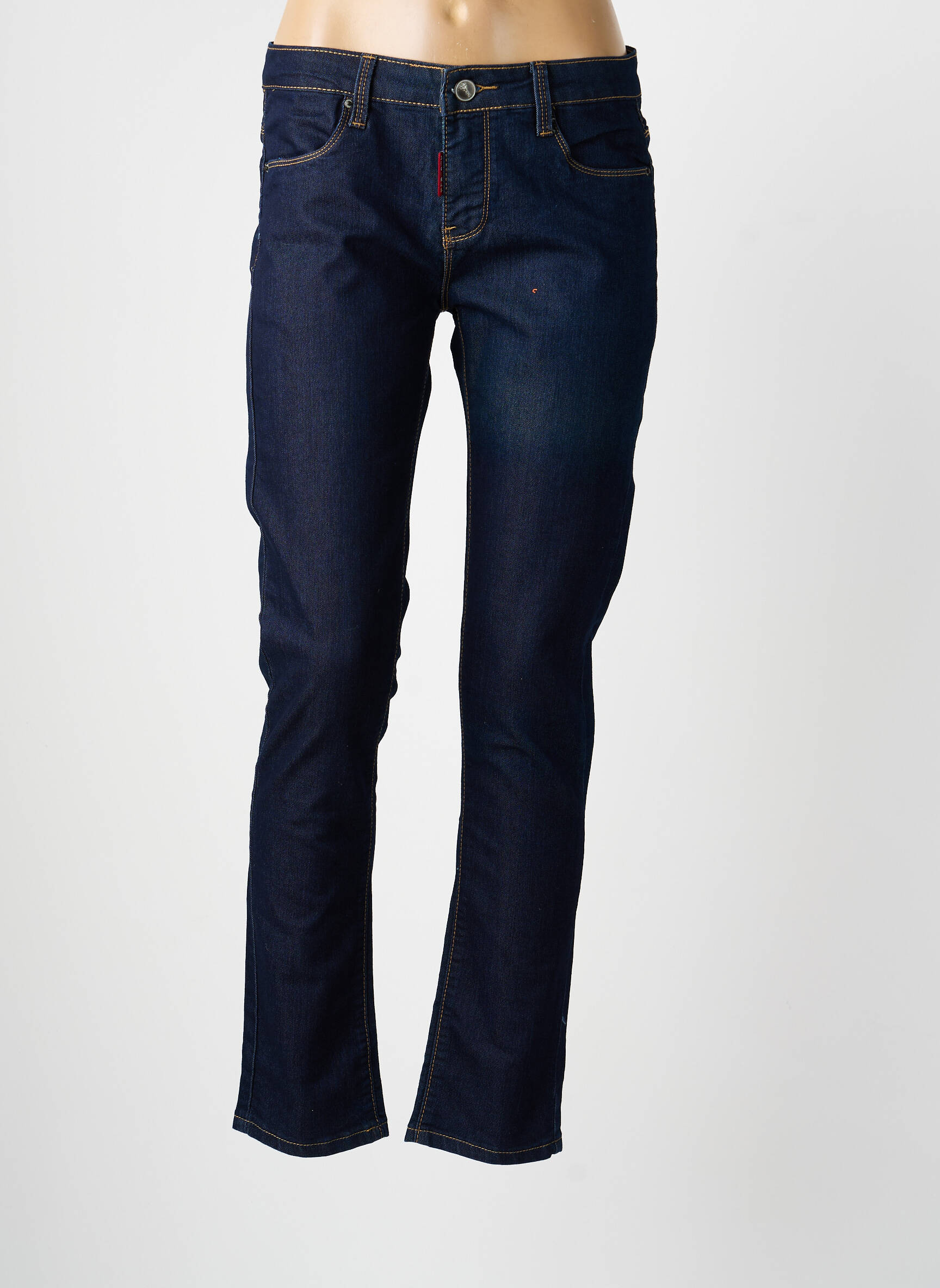 Lieknos džinsai kišenės mėlyna DENIM moteris
