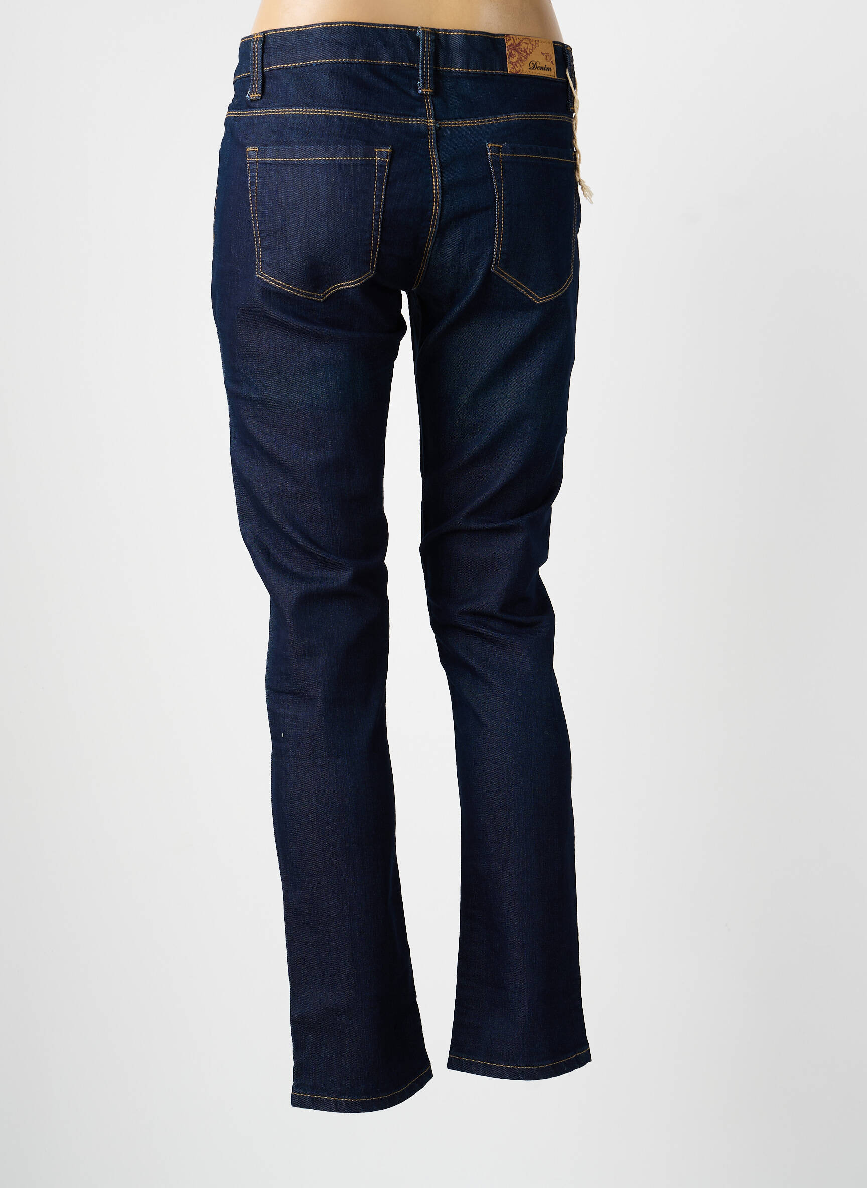 Lieknos džinsai kišenės mėlyna DENIM moteris