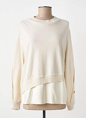 Megztinis centrinė iškirptė ilgos rankovės bežinis TRICOT CHIC moteris