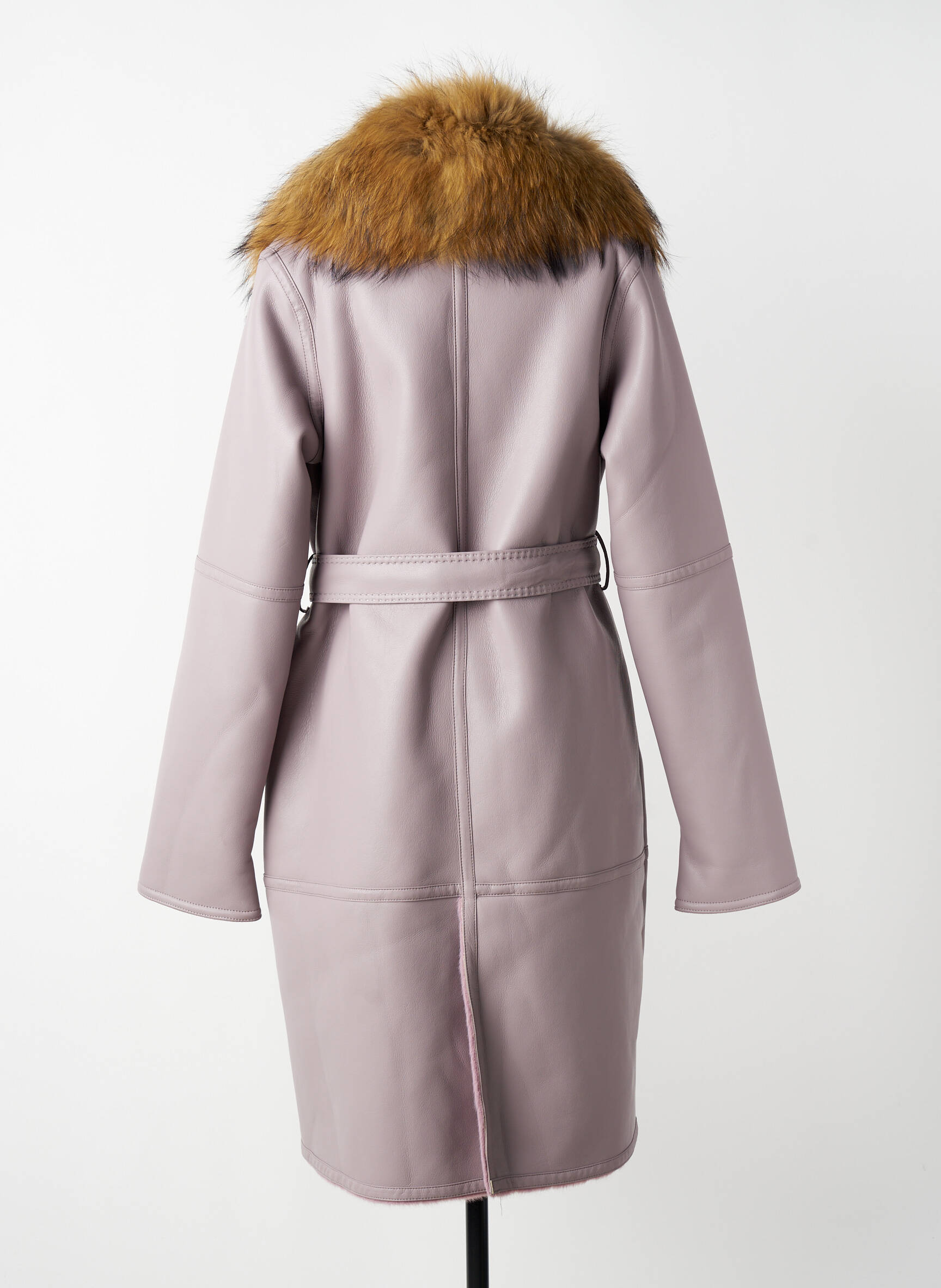 Ilgas paltas centrinė iškirptė be gobtuvų violetinis PREGIO COUTURE moteris