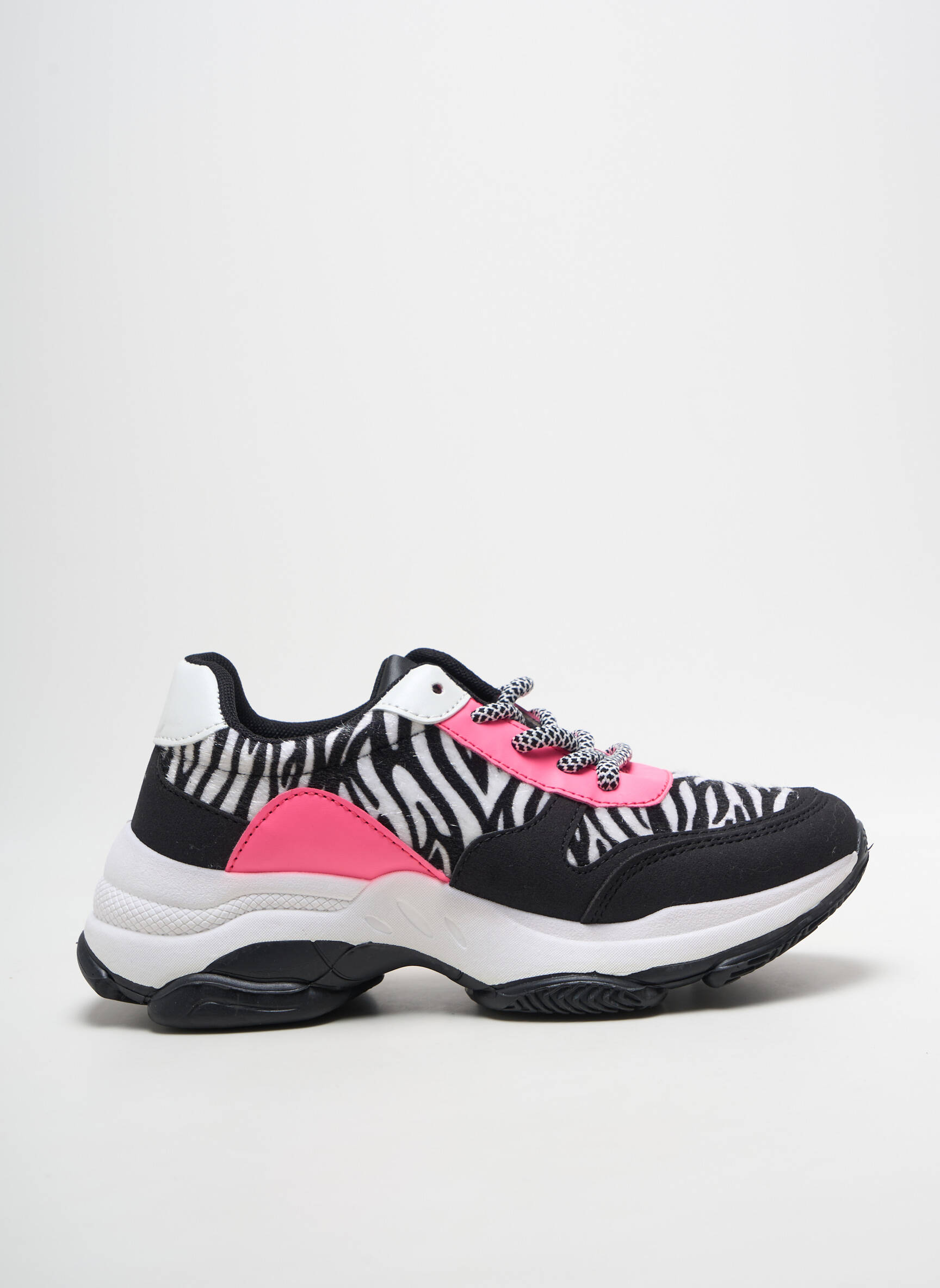 Bėgimo bateliai apvalus mygtukas kulnas nuo 4 iki 6 cm rožinė IDEAL SHOES moteris