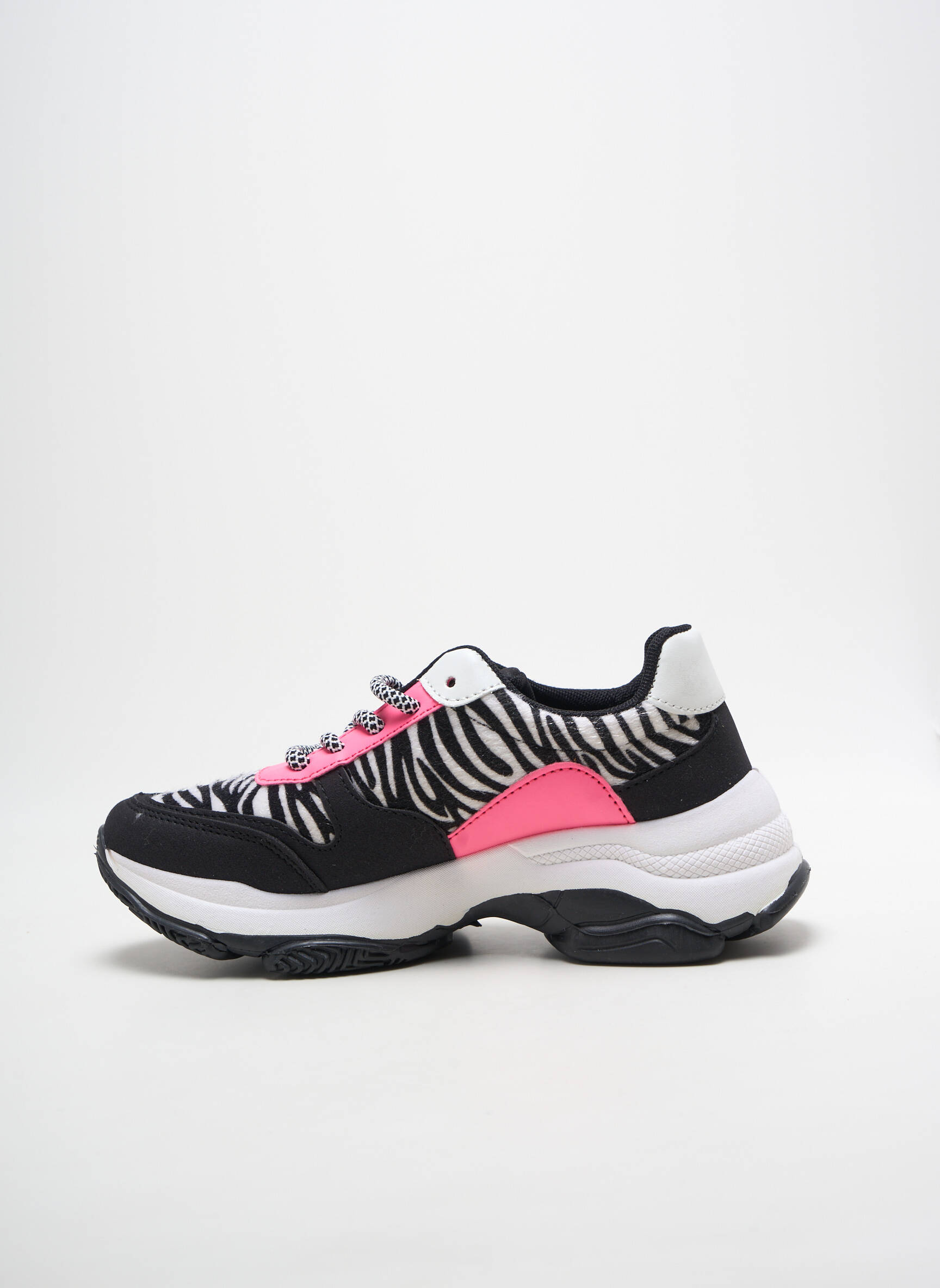Bėgimo bateliai apvalus mygtukas kulnas nuo 4 iki 6 cm rožinė IDEAL SHOES moteris