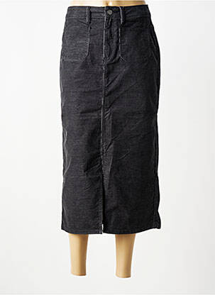 Ilgas sijonas tiesi kirpimas juodas KAFFE moteris