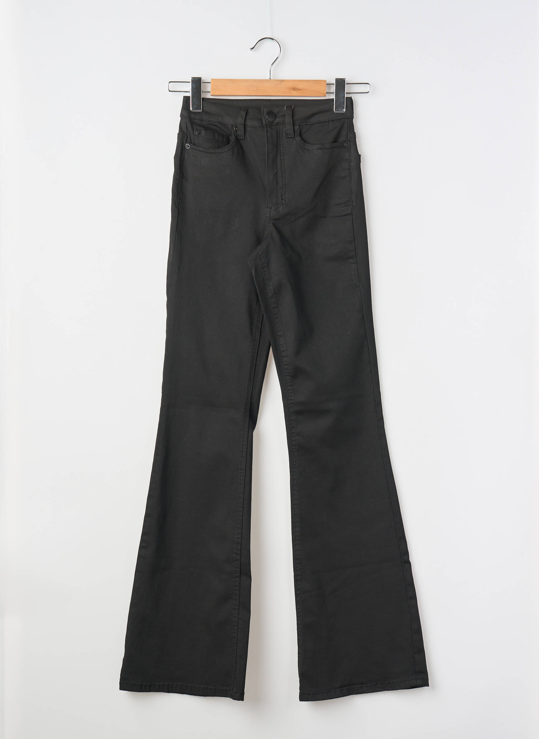 Bootcut džinsai aukšta talija aukšta talija juodas KAFFE moteris