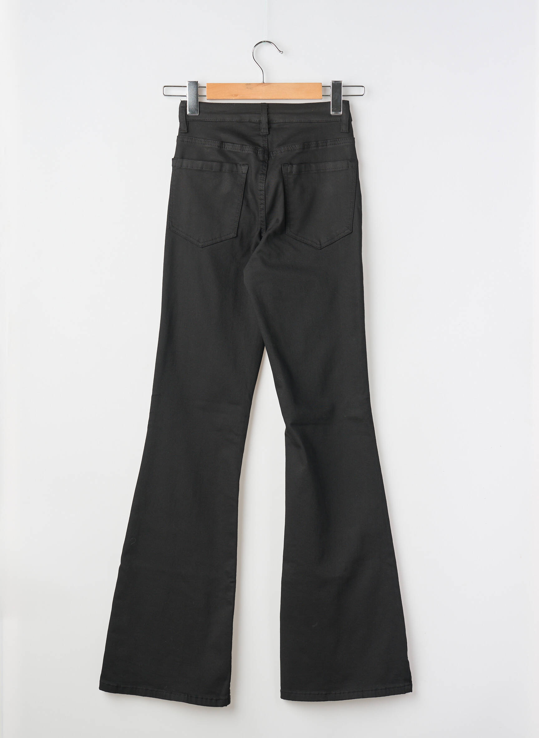 Bootcut džinsai aukšta talija aukšta talija juodas KAFFE moteris