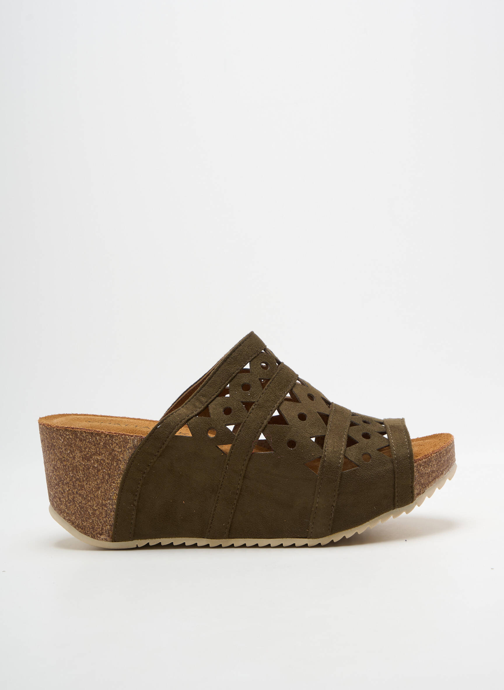 Mule/sabotai atvira pabaiga kulnas nuo 7 iki 9 cm žalias CHATTAWAK moteris
