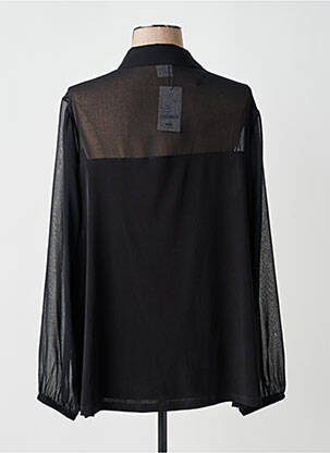 Moteriškas marškinys krepos audinys ilgos rankovės juodas AN II VITO moteris