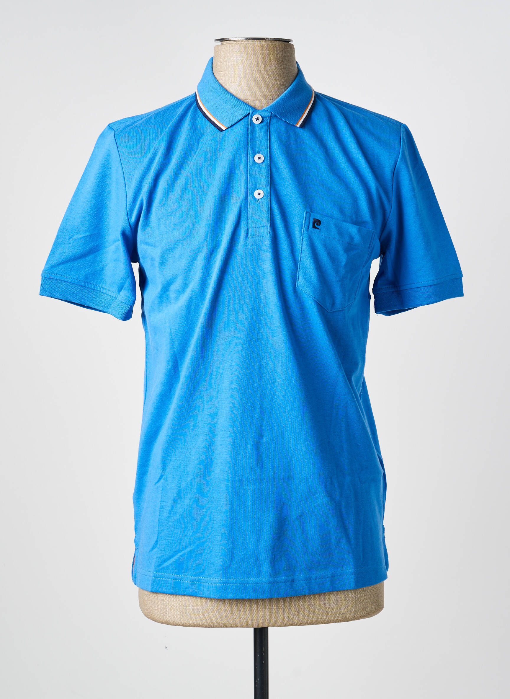Polo jersey audinys trumpas rankovės mėlyna PIERRE CARDIN vyras
