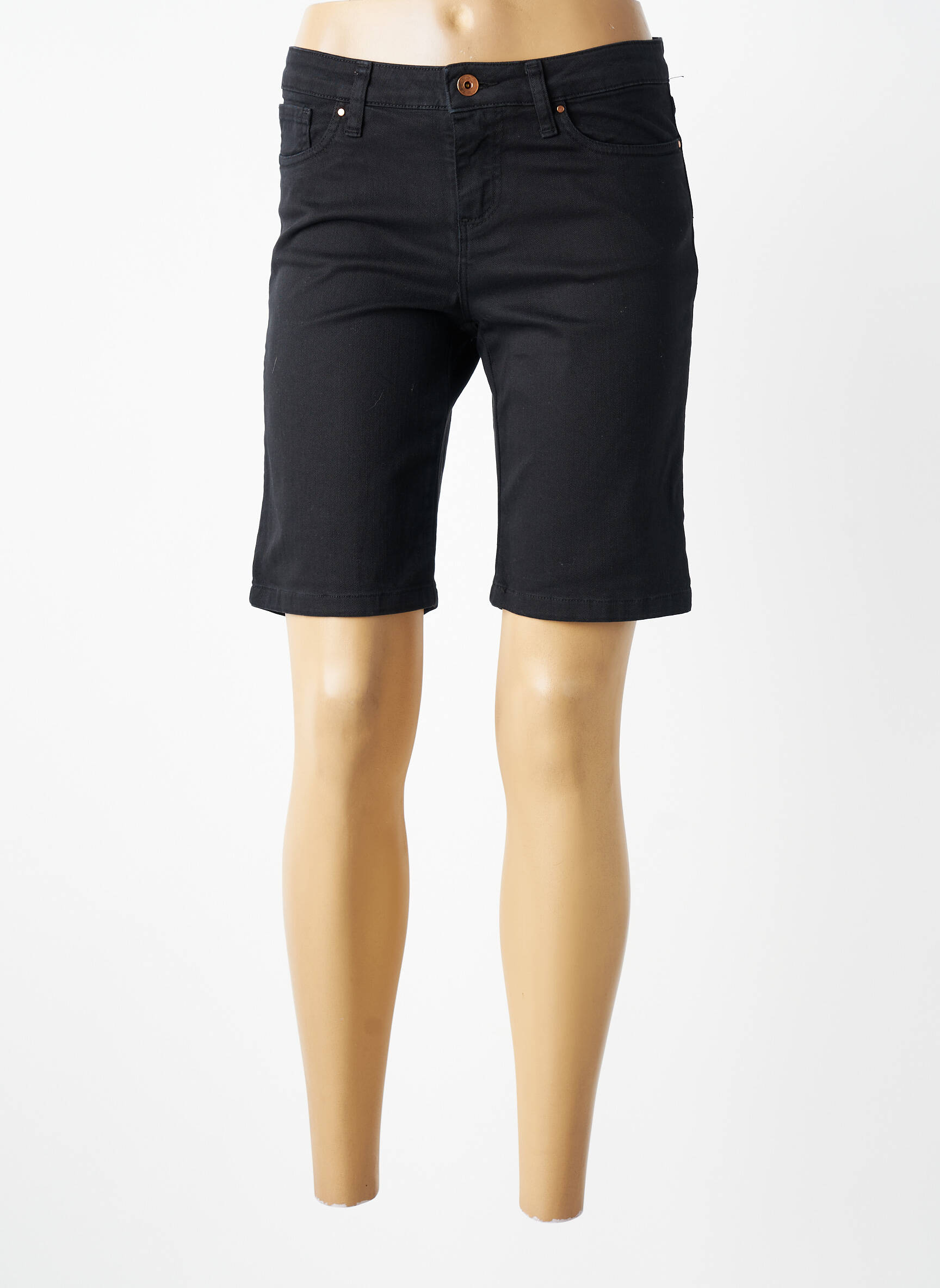 Bermudas normala dydis normala dydis juodas LCDN moteris