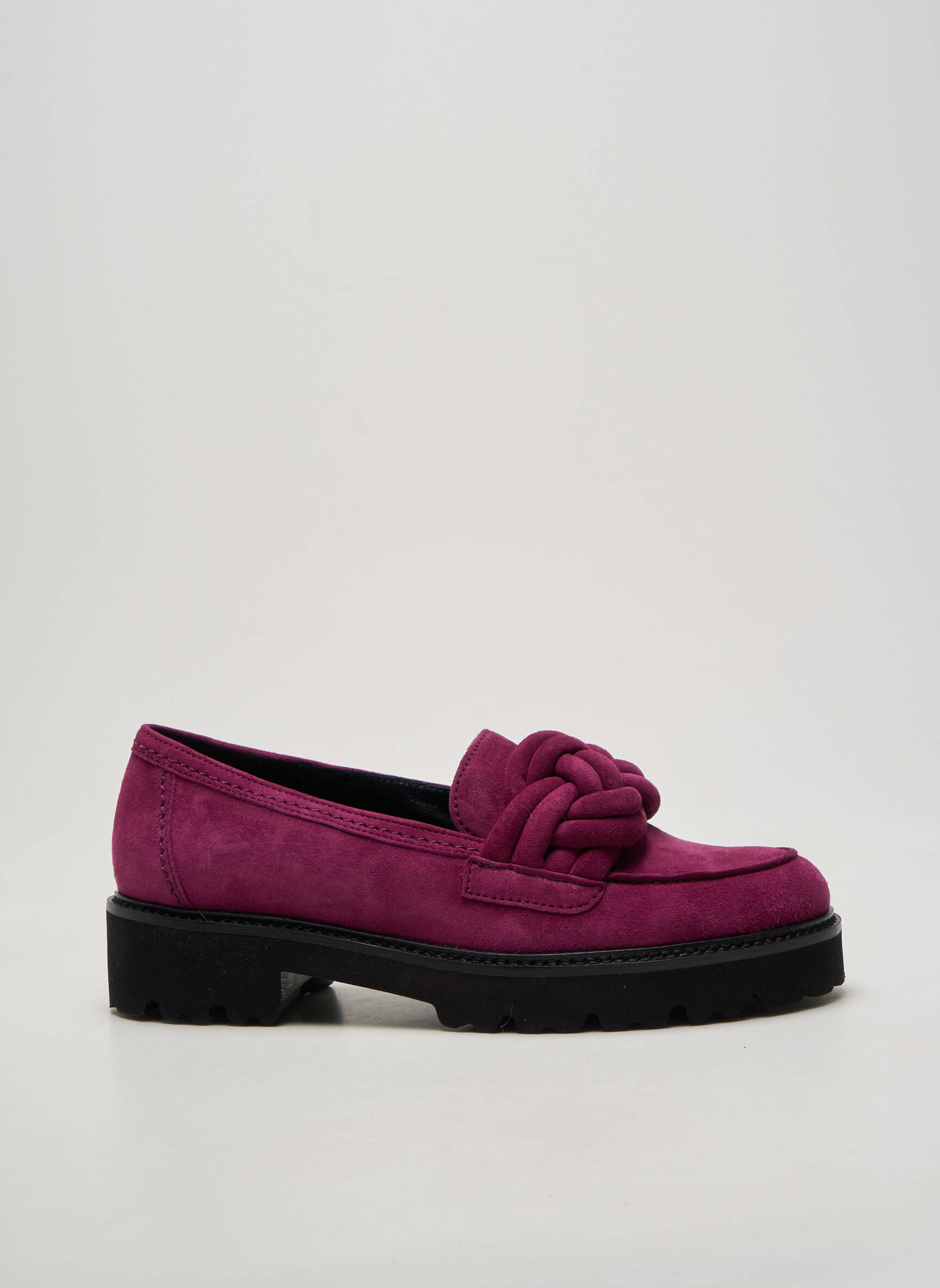 Mokasīnai apvalus mygtukas plokščias kulnas iki 3 cm violetinis GABOR moteris