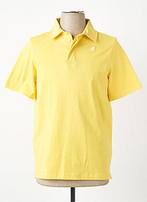 Polo jersey audinys trumpas rankovės geltona K. WAY vyras