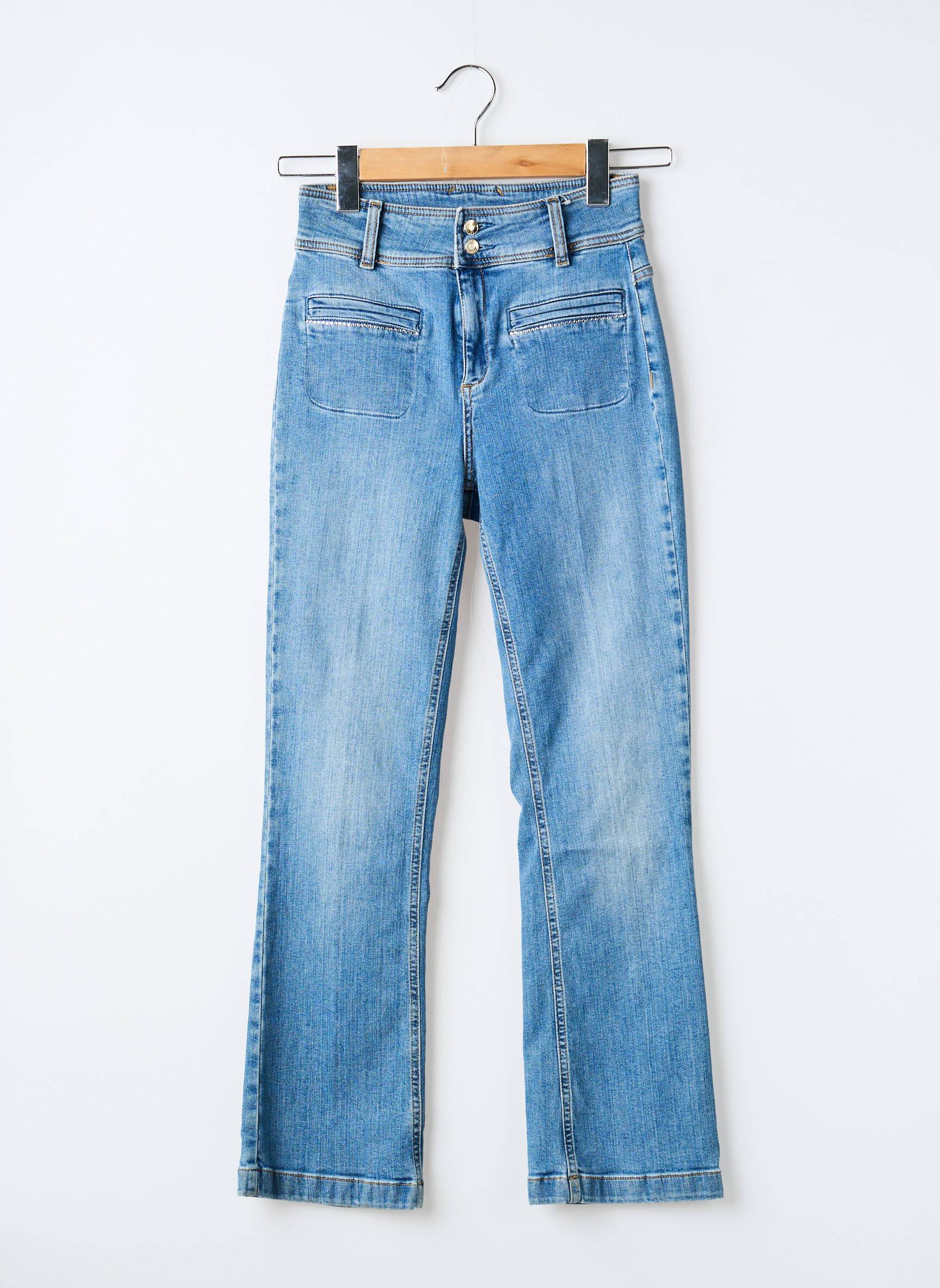 Bootcut džinsai normala dydis normala dydis mėlyna LIU JO moteris