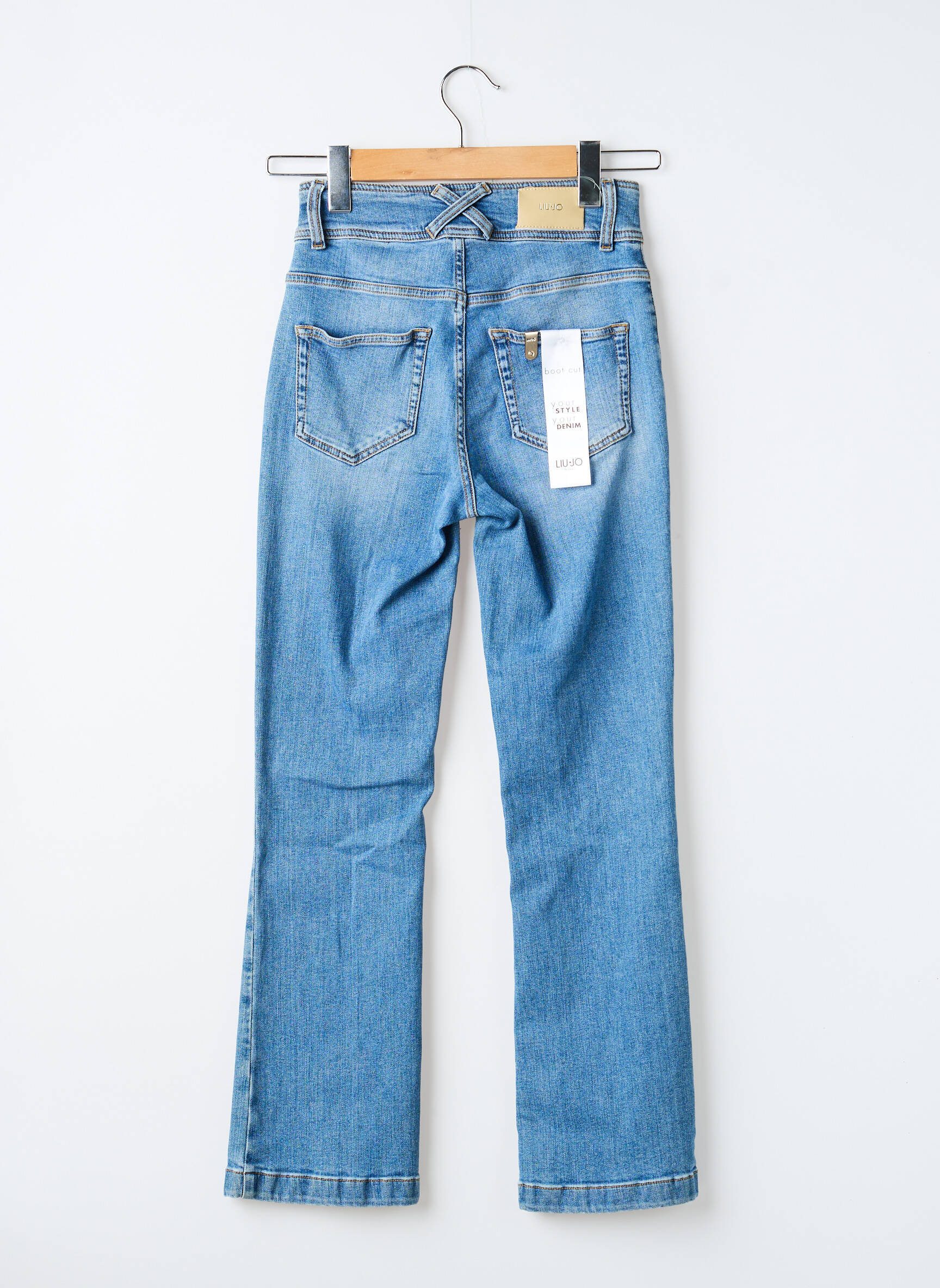 Bootcut džinsai normala dydis normala dydis mėlyna LIU JO moteris