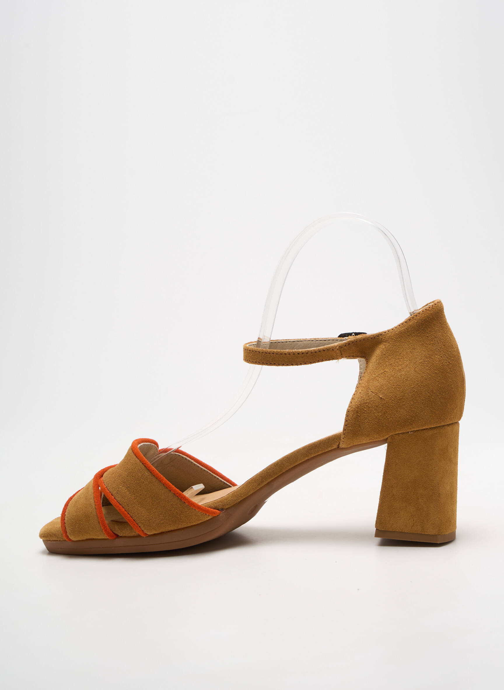 Sandalai/nu pėdos užsegimas su kaklo detalėmis kulnas nuo 4 iki 6 cm rudas DORKING moteris