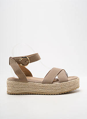 Espadrilės amortizuojančios pado tipas kulnas nuo 4 iki 6 cm bežinis RAQUEL PEREZ moteris