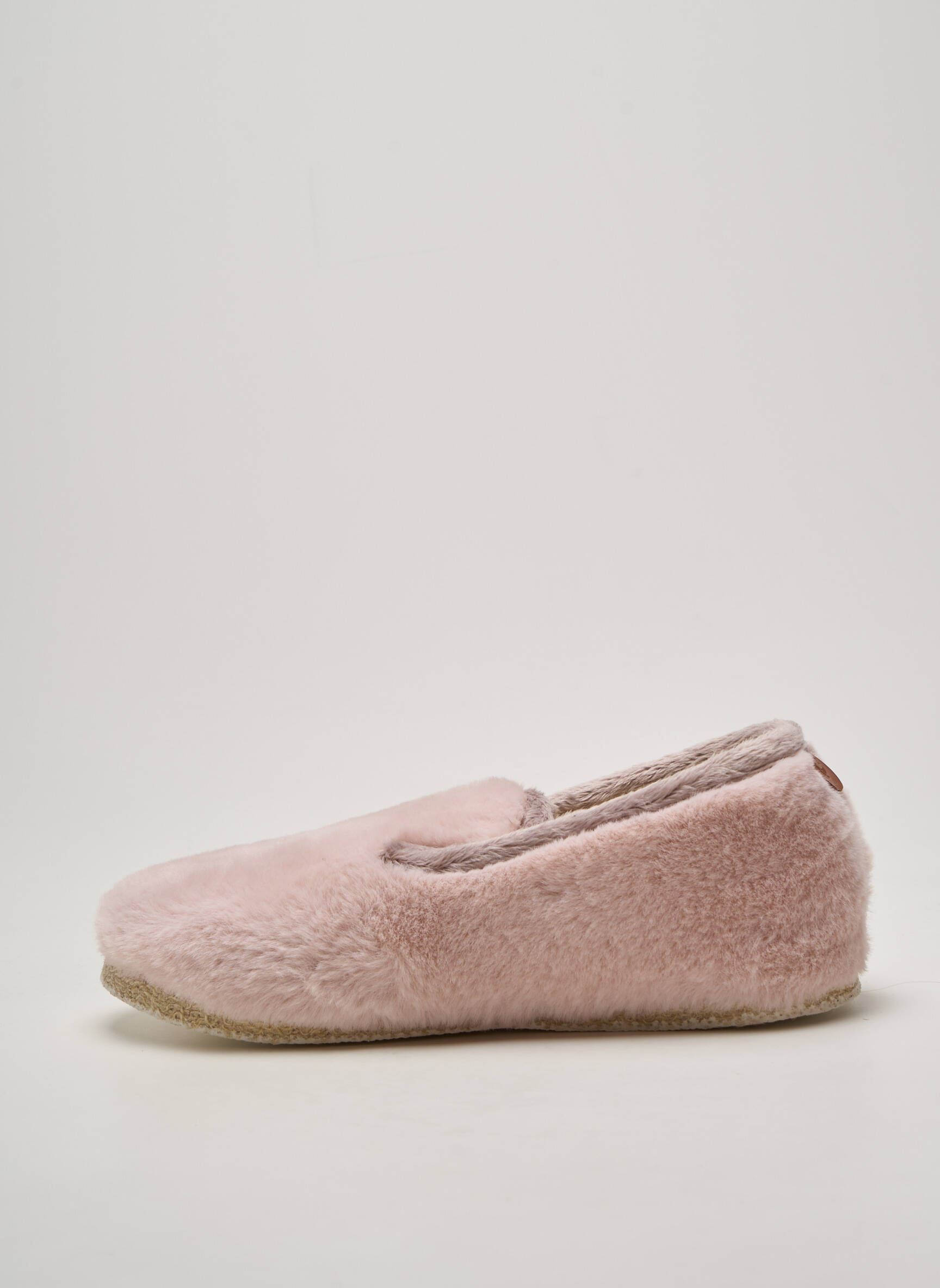 Bateliai/pantofliai apvalus mygtukas plokščias kulnas iki 3 cm rožinė CHAUSSE MOUTON moteris