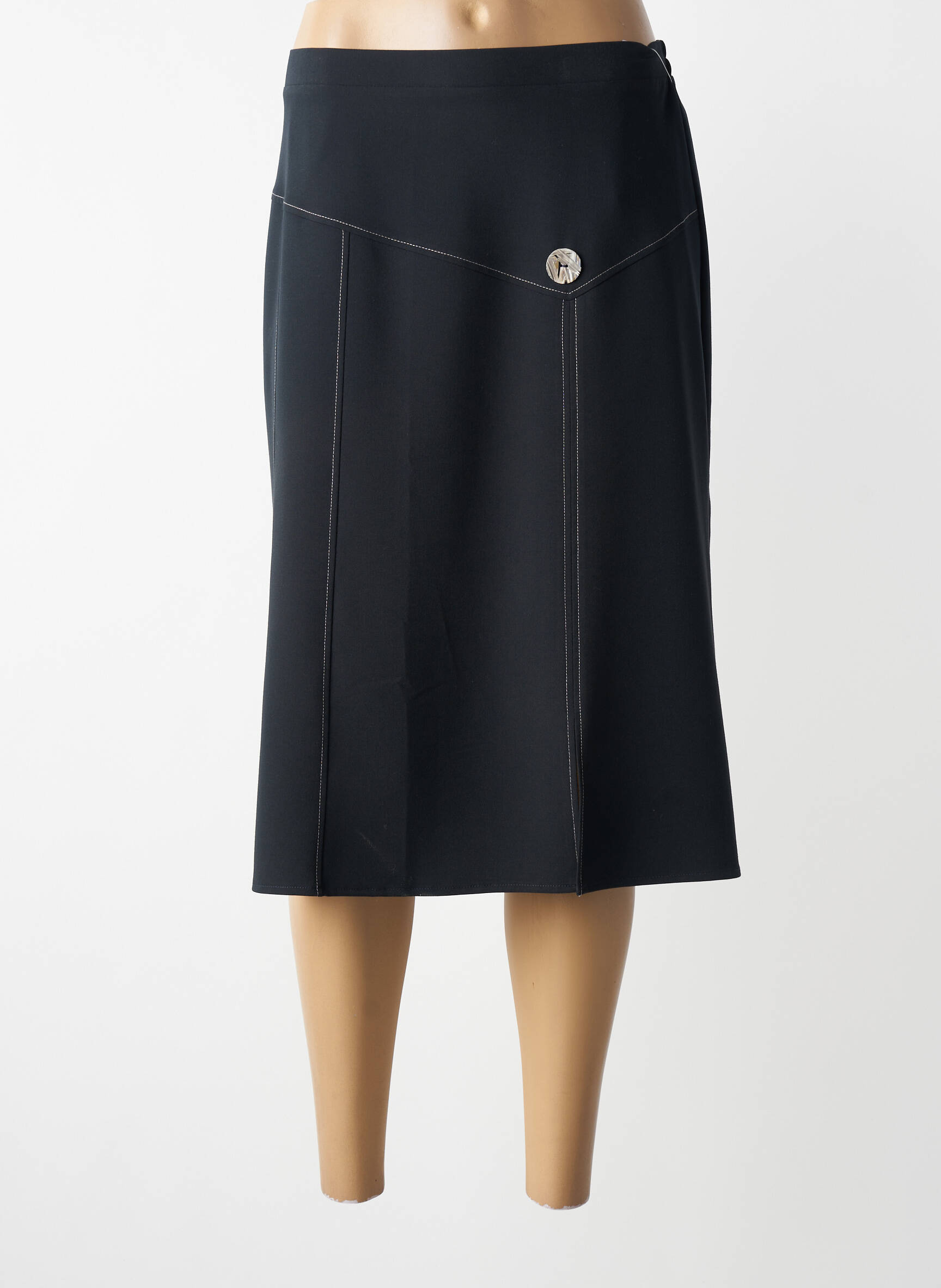 Pusilgis sijonas tiesi kirpimas mėlyna GRIFFON moteris
