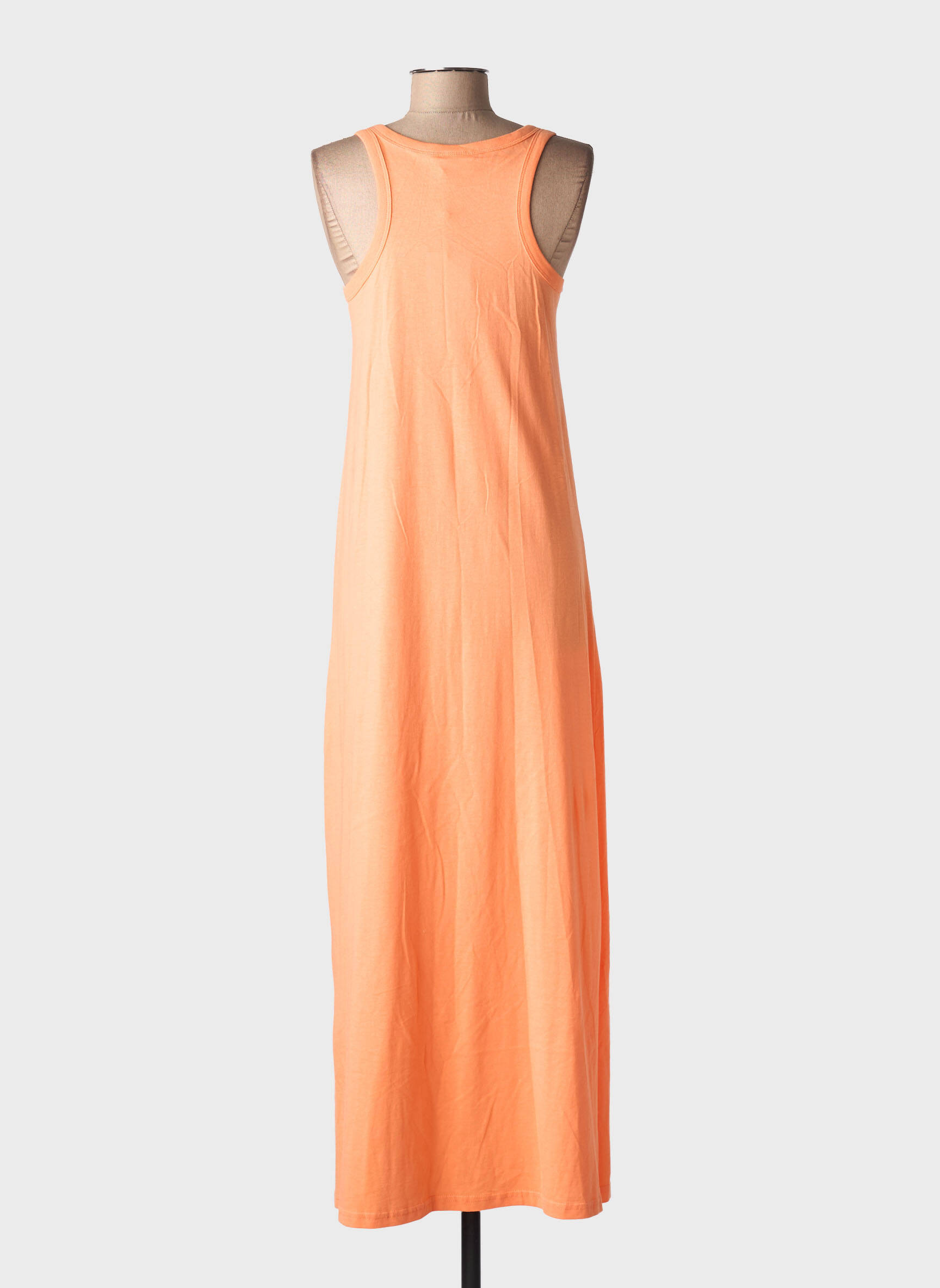 Ilga suknelė be rankų be rankų oranžinė KAFFE moteris