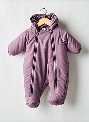 Kombinezonas ilgos rankovės violetinis PETIT BATEAU mergina