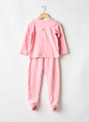 Pižama apvalus kaklas rožinė PETIT BATEAU mergina
