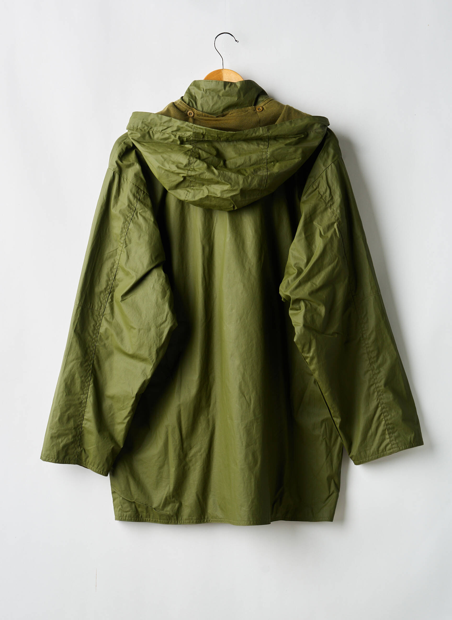 Parka kišenės su gobtuvu žalias PETIT BATEAU berniukas