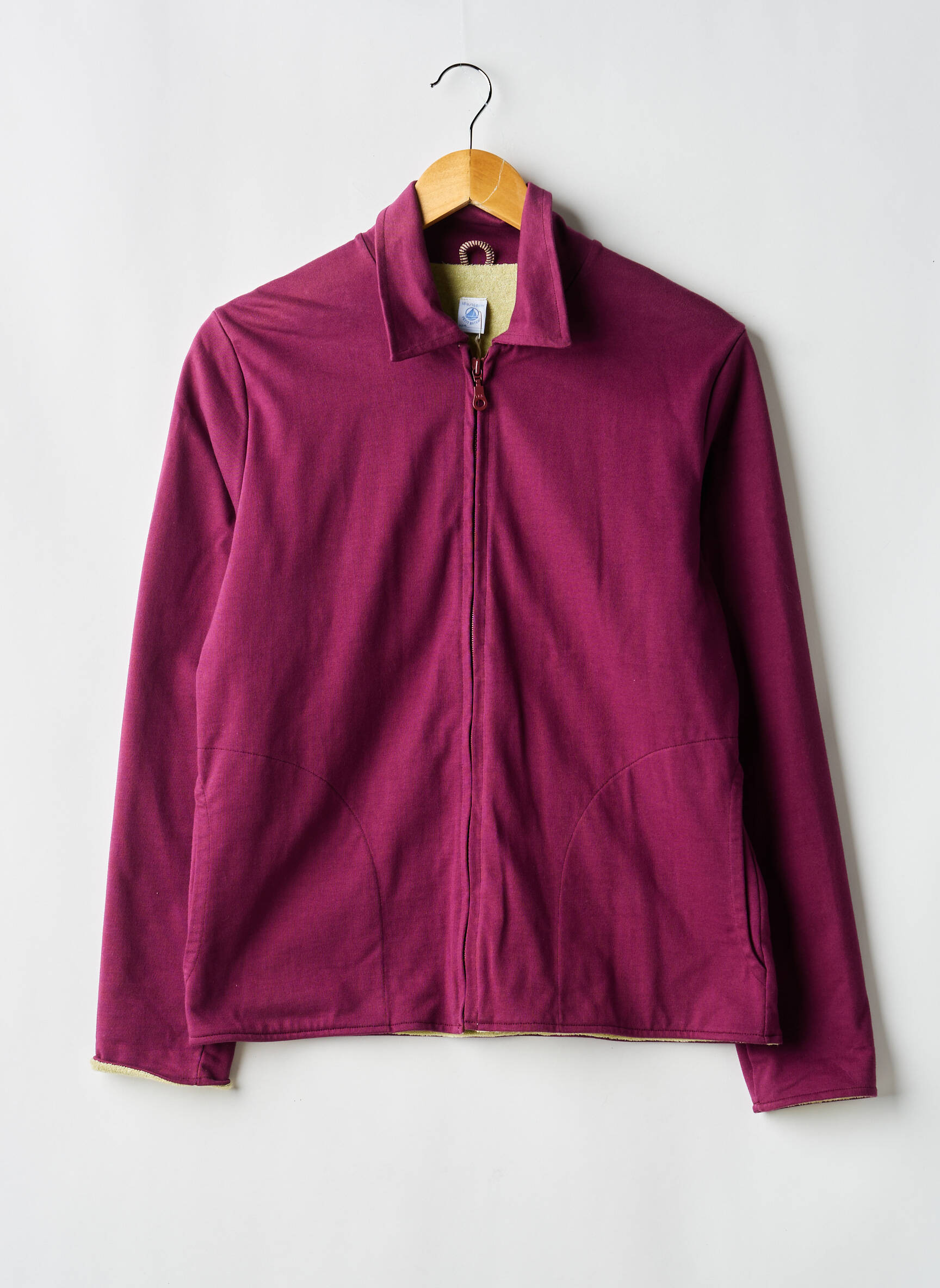 Kasdienis švarkas marškinių apykaklė violetinis PETIT BATEAU mergina
