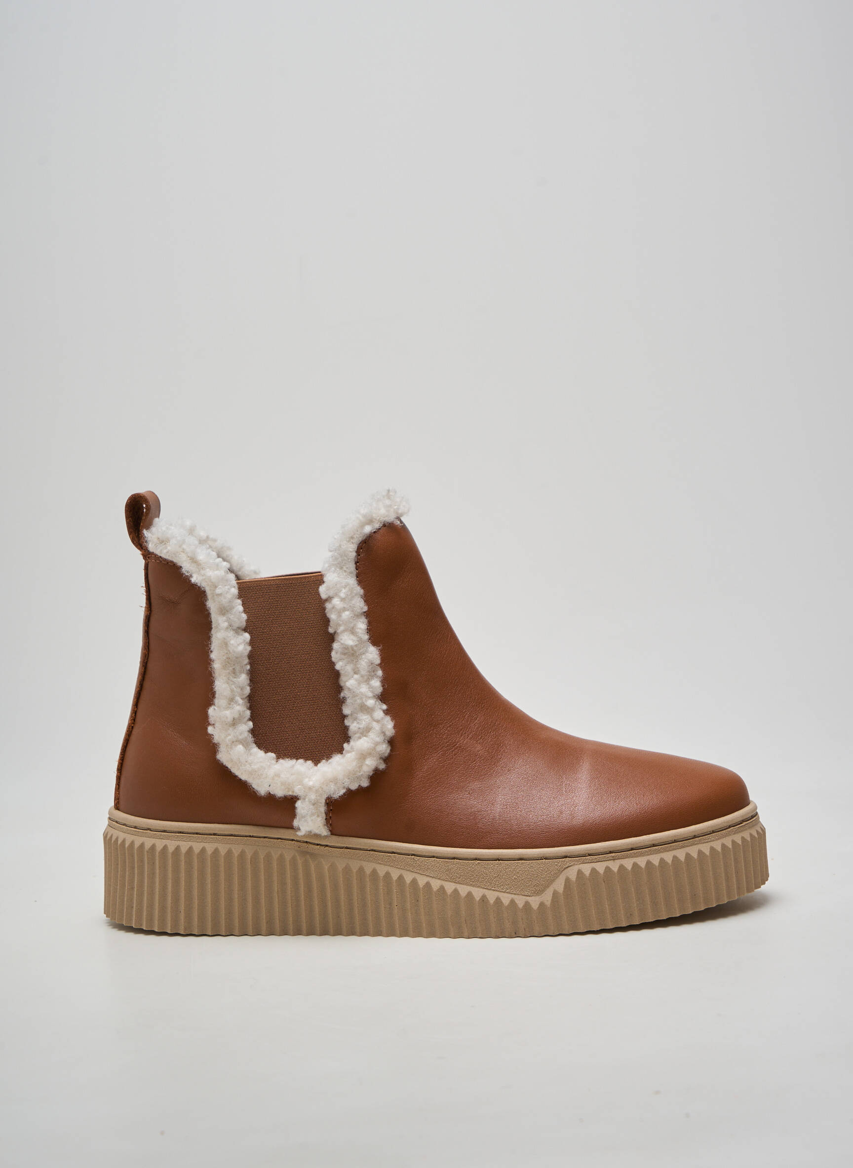 Batai/botai apvalus mygtukas kulnas nuo 4 iki 6 cm rudas COCO ET ABRICOT moteris