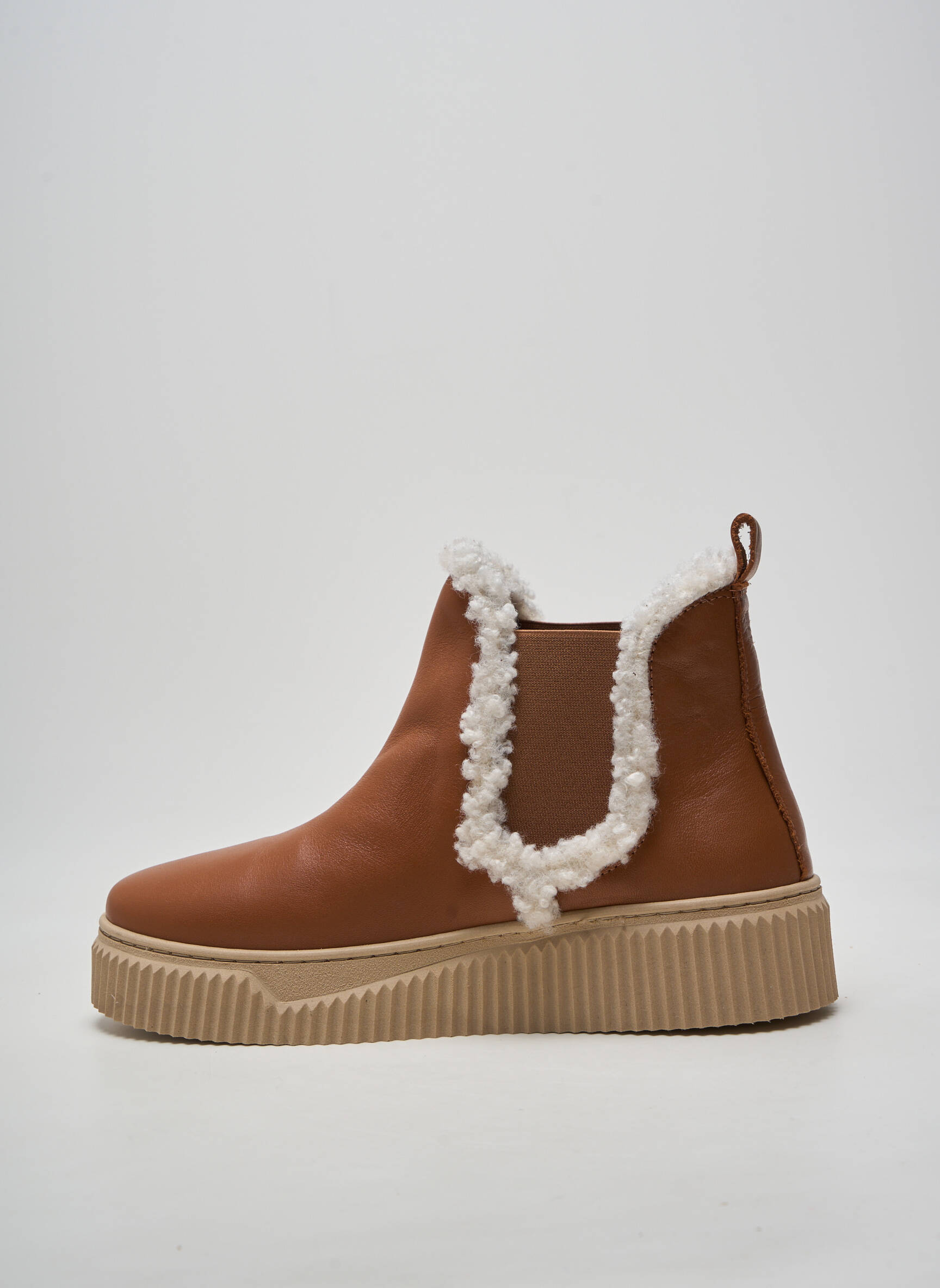 Batai/botai apvalus mygtukas kulnas nuo 4 iki 6 cm rudas COCO ET ABRICOT moteris