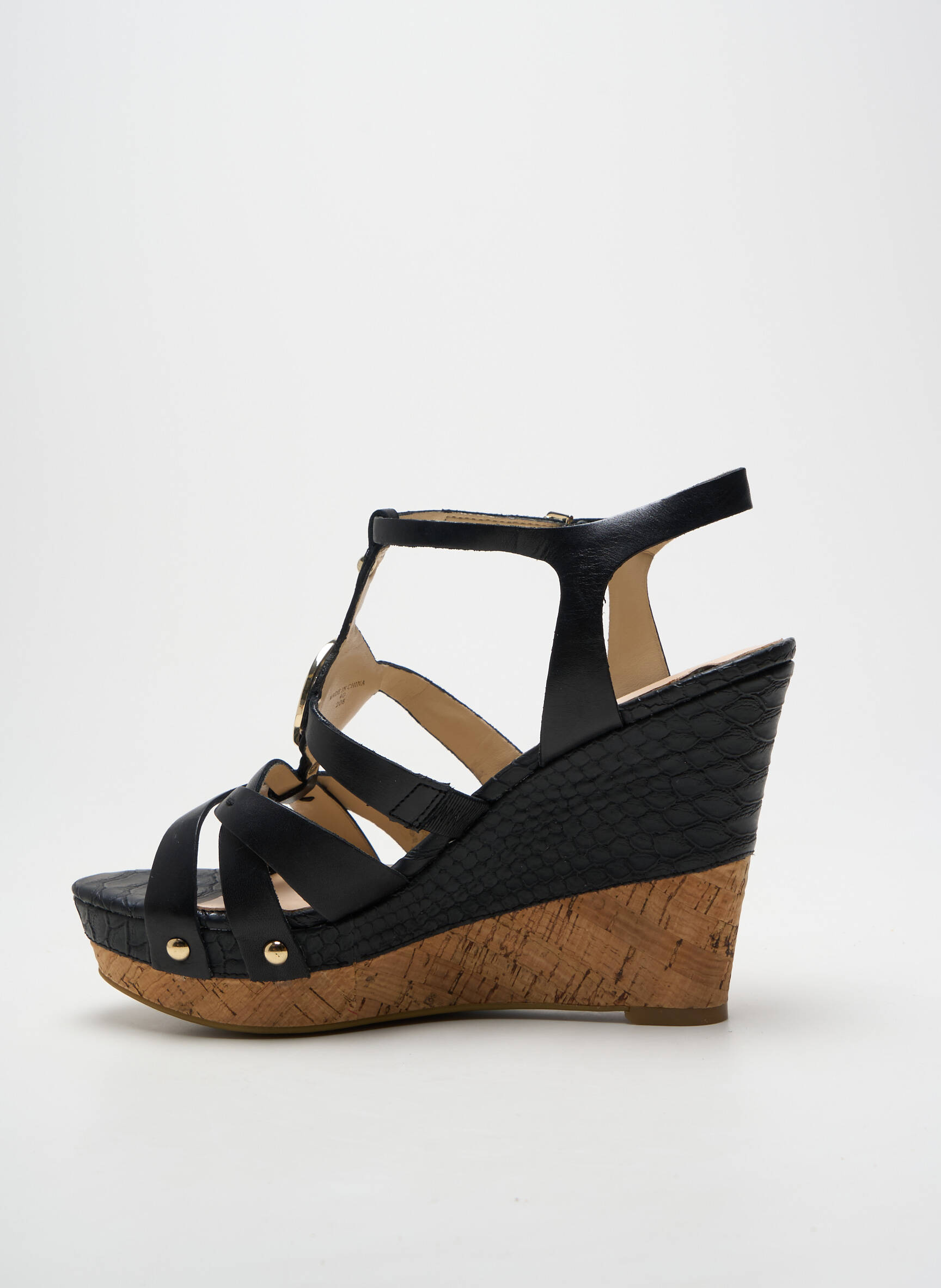 Sandalai/nu pėdos kompensuotas kulnas 10 cm ir daugiau aukštakulniai juodas GUESS moteris