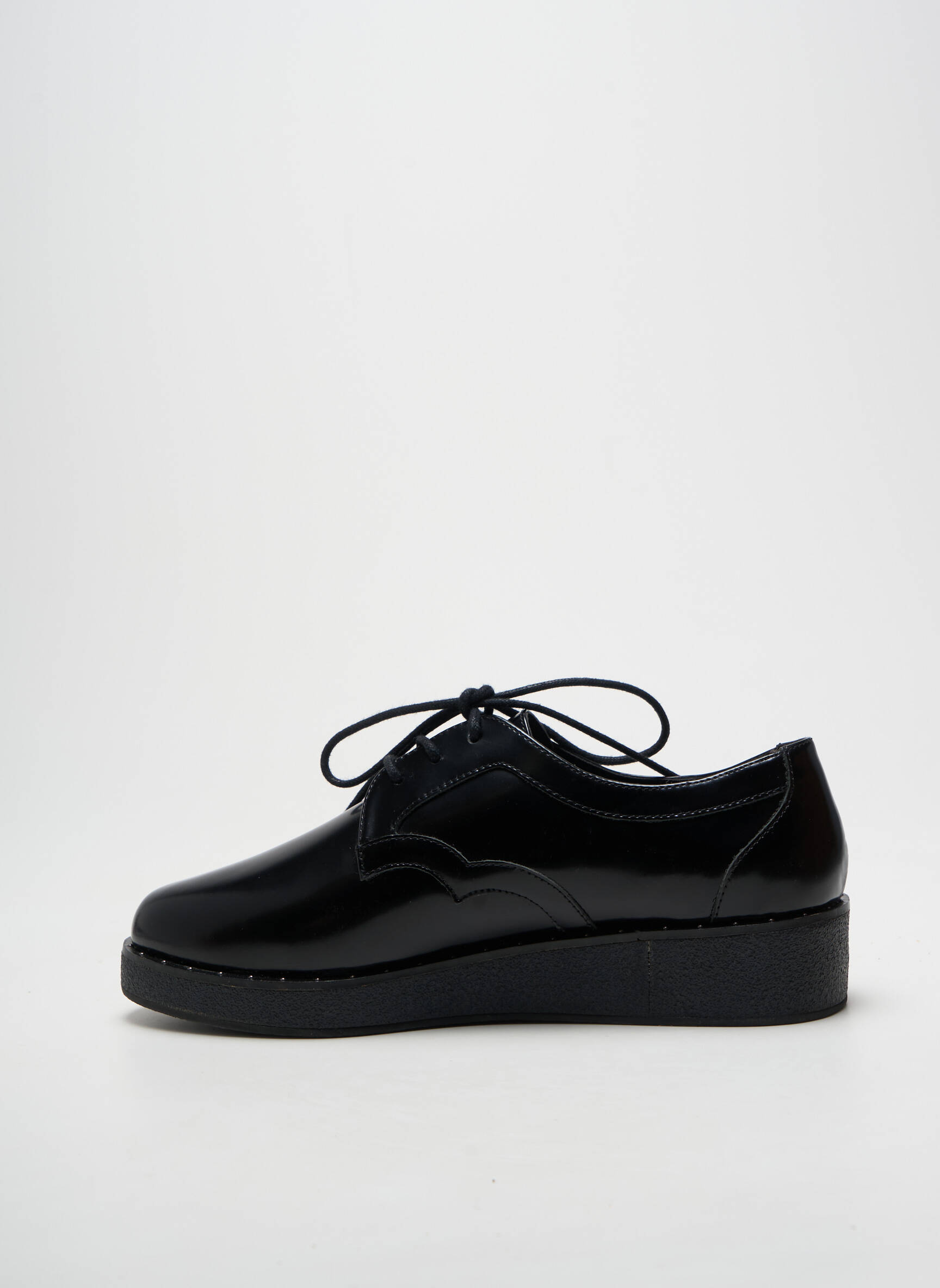 Derbiai lygus medžiaga plokščias kulnas iki 3 cm juodas SCHMOOVE moteris