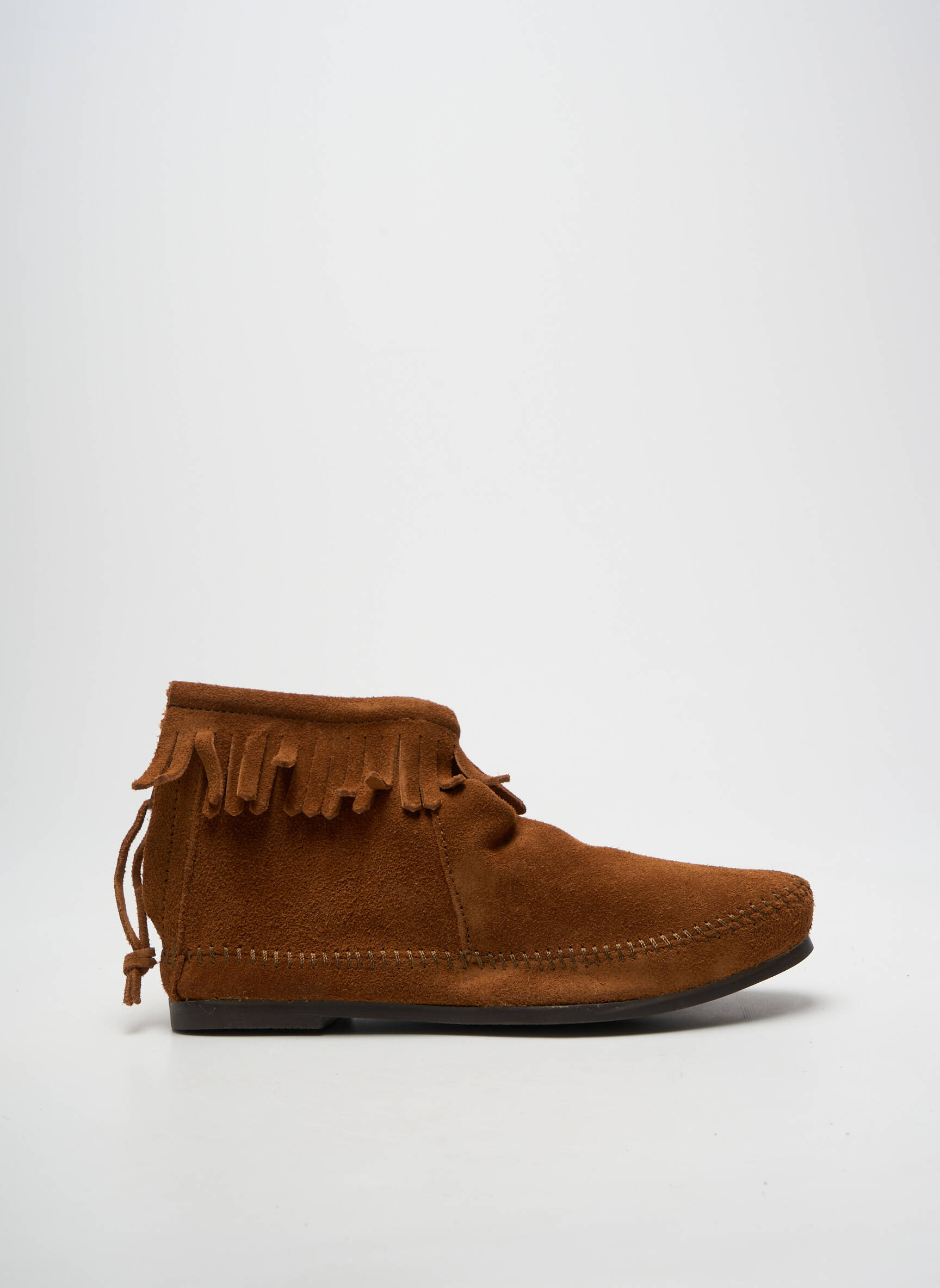 Batai/botai žemas kulnas plokščias kulnas iki 3 cm rudas MINNETONKA moteris