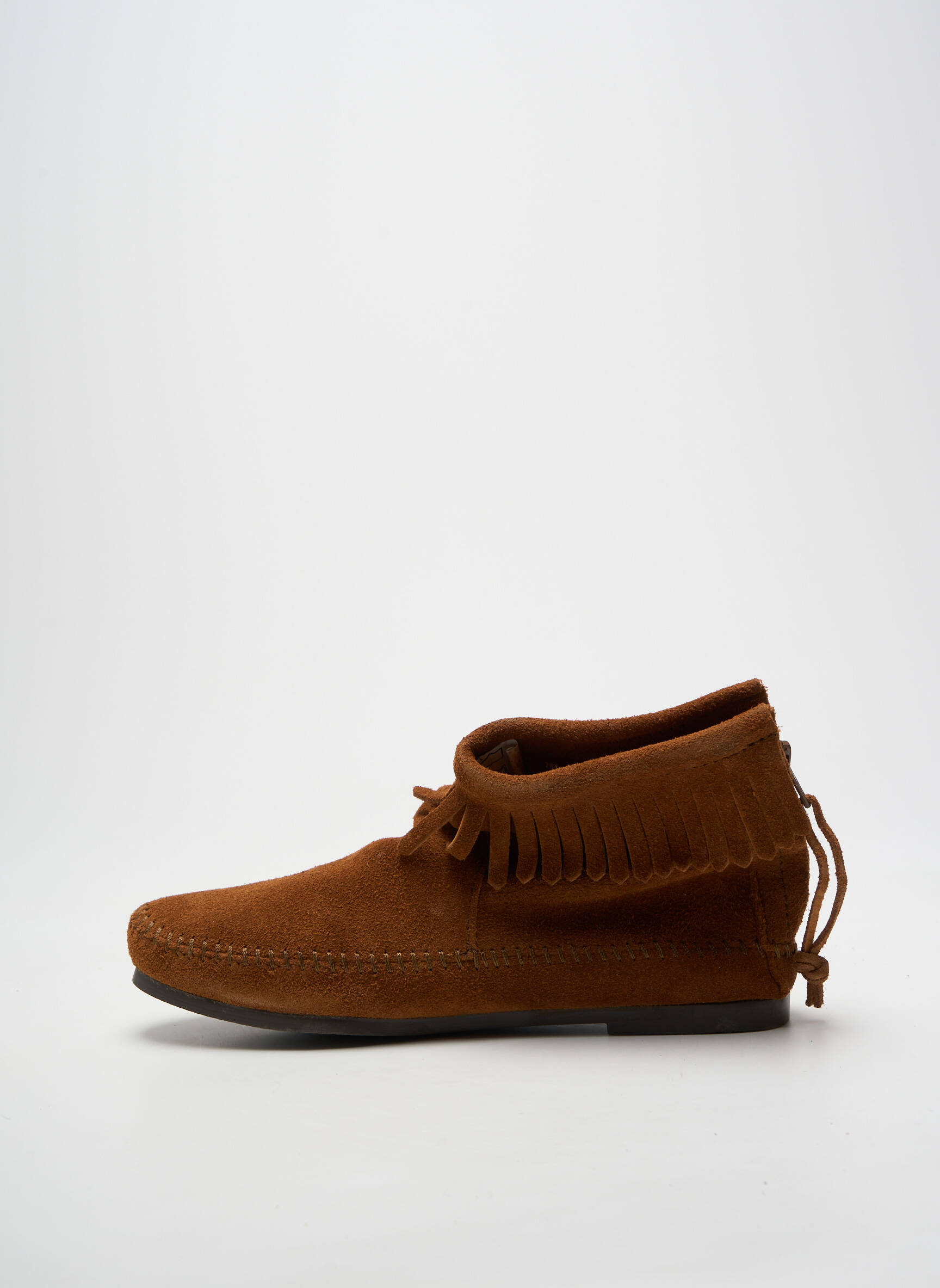 Batai/botai žemas kulnas plokščias kulnas iki 3 cm rudas MINNETONKA moteris