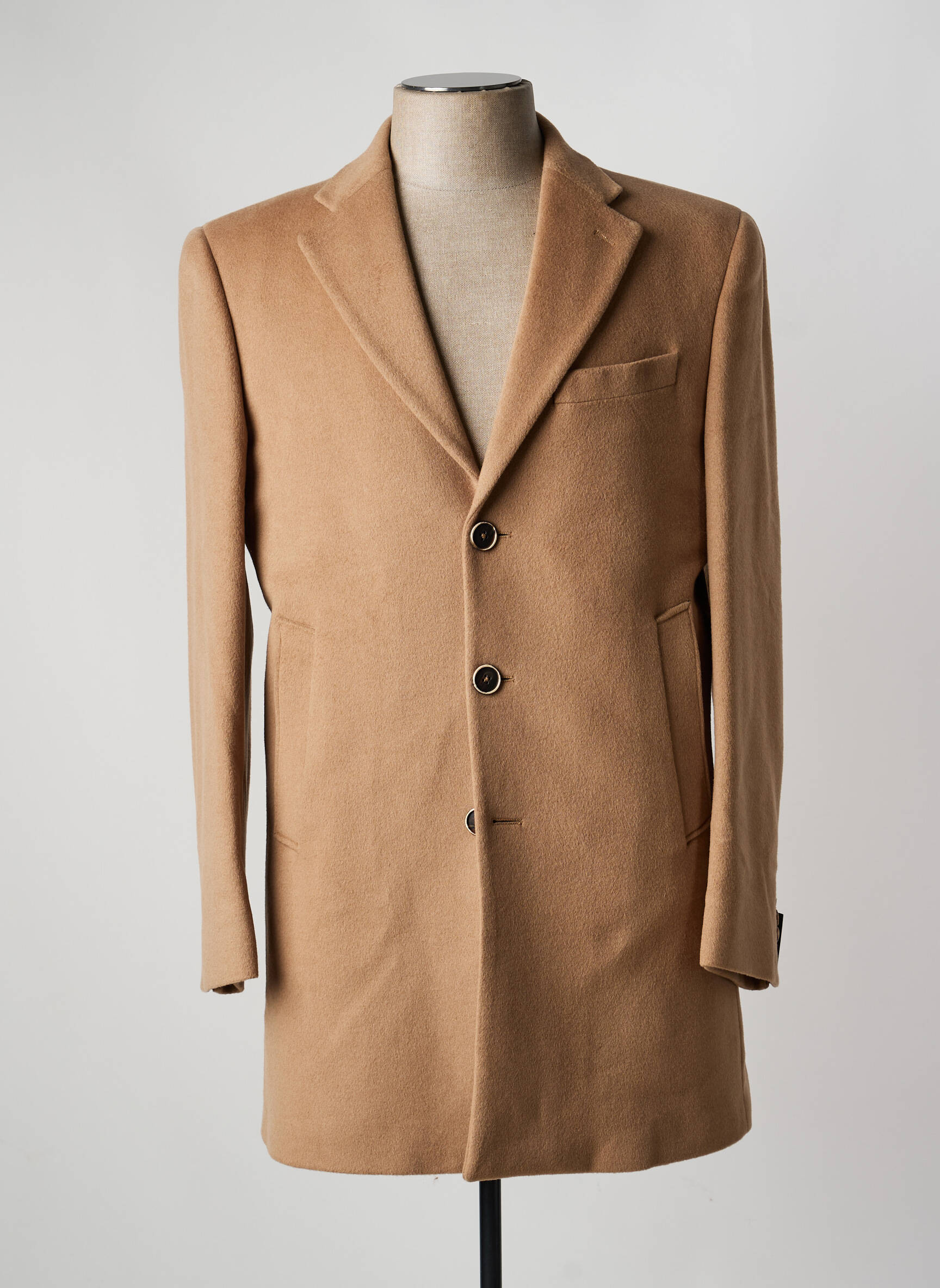 Ilgas paltas pečių pagalvėlė be gobtuvų bežinis WOOL AND CASHMERE vyras