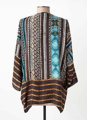 Ilgų rankovių tunika col v mėlyna CLASSIC TRICOT moteris