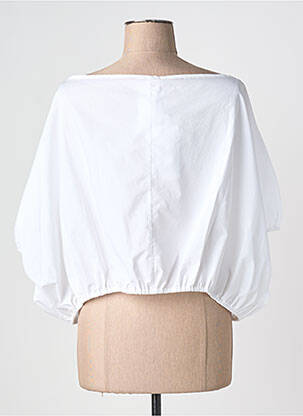 Viršūnė trumpas rankovės trumpas rankovės baltas MARINA RINALDI moteris