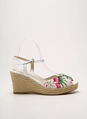 Espadrilės užsegimas kilpa(s) kulnas nuo 7 iki 9 cm baltas REQINS moteris