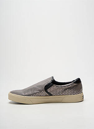 Slip-on batai spauda plokščias kulnas iki 3 cm sidabrinė ARMISTICE moteris