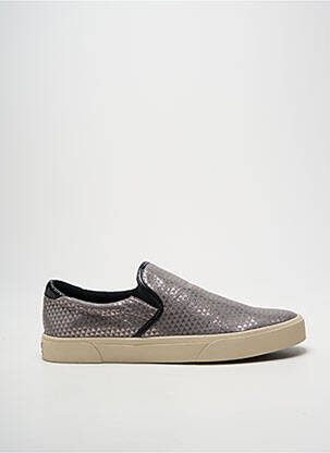 Slip-on batai satino audinys plokščias kulnas iki 3 cm sidabrinė ARMISTICE moteris