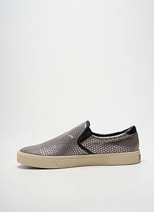 Slip-on batai satino audinys plokščias kulnas iki 3 cm sidabrinė ARMISTICE moteris