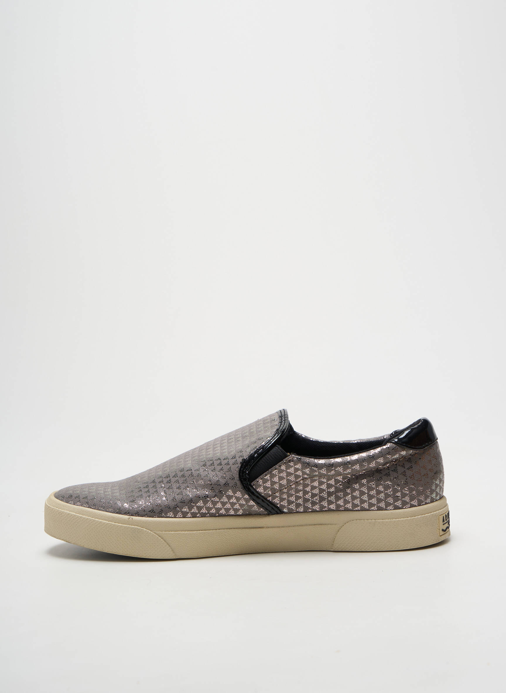Slip-on batai spauda plokščias kulnas iki 3 cm sidabrinė ARMISTICE moteris