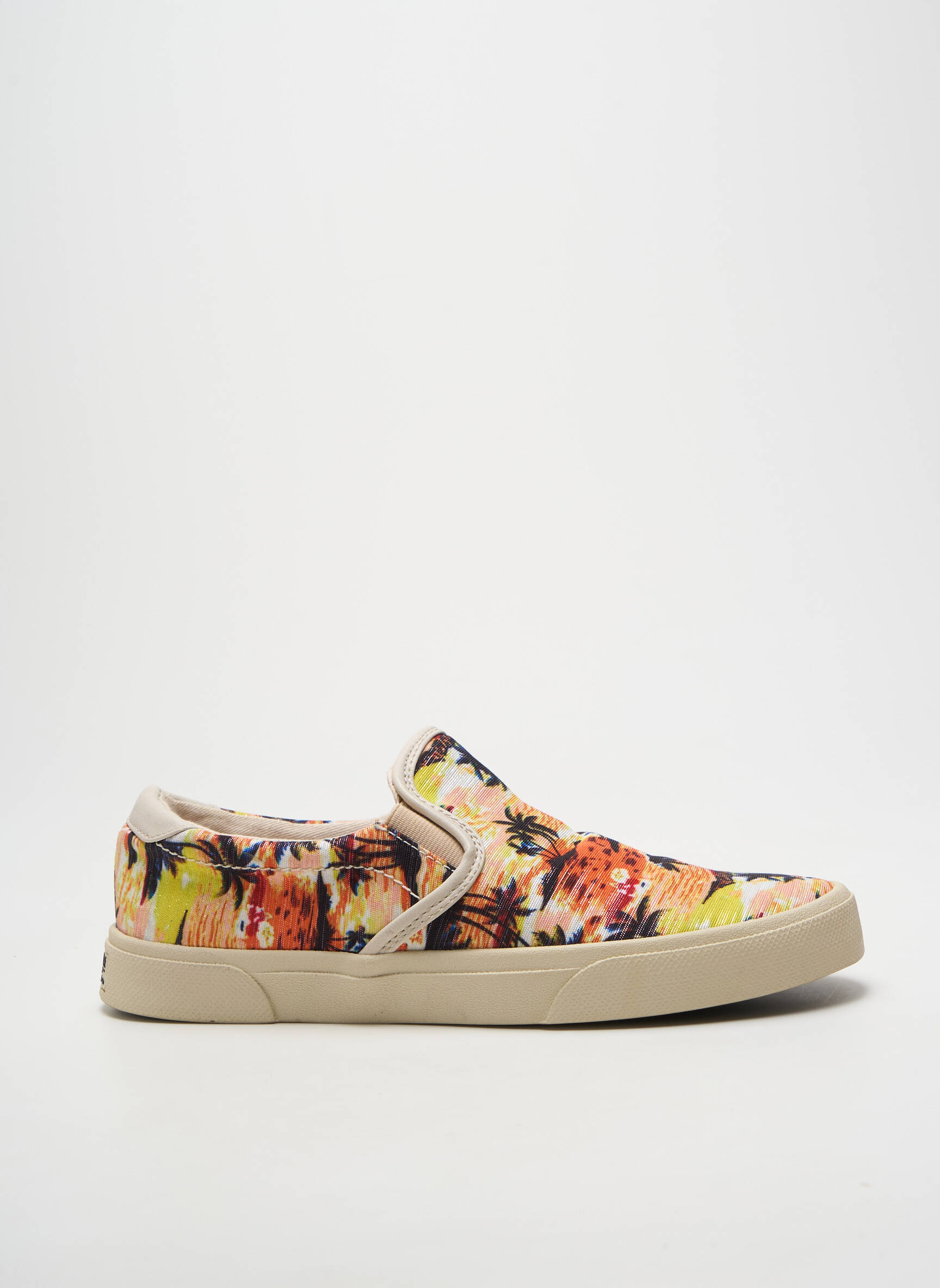 Slip-on batai satino audinys plokščias kulnas iki 3 cm oranžinė ARMISTICE moteris