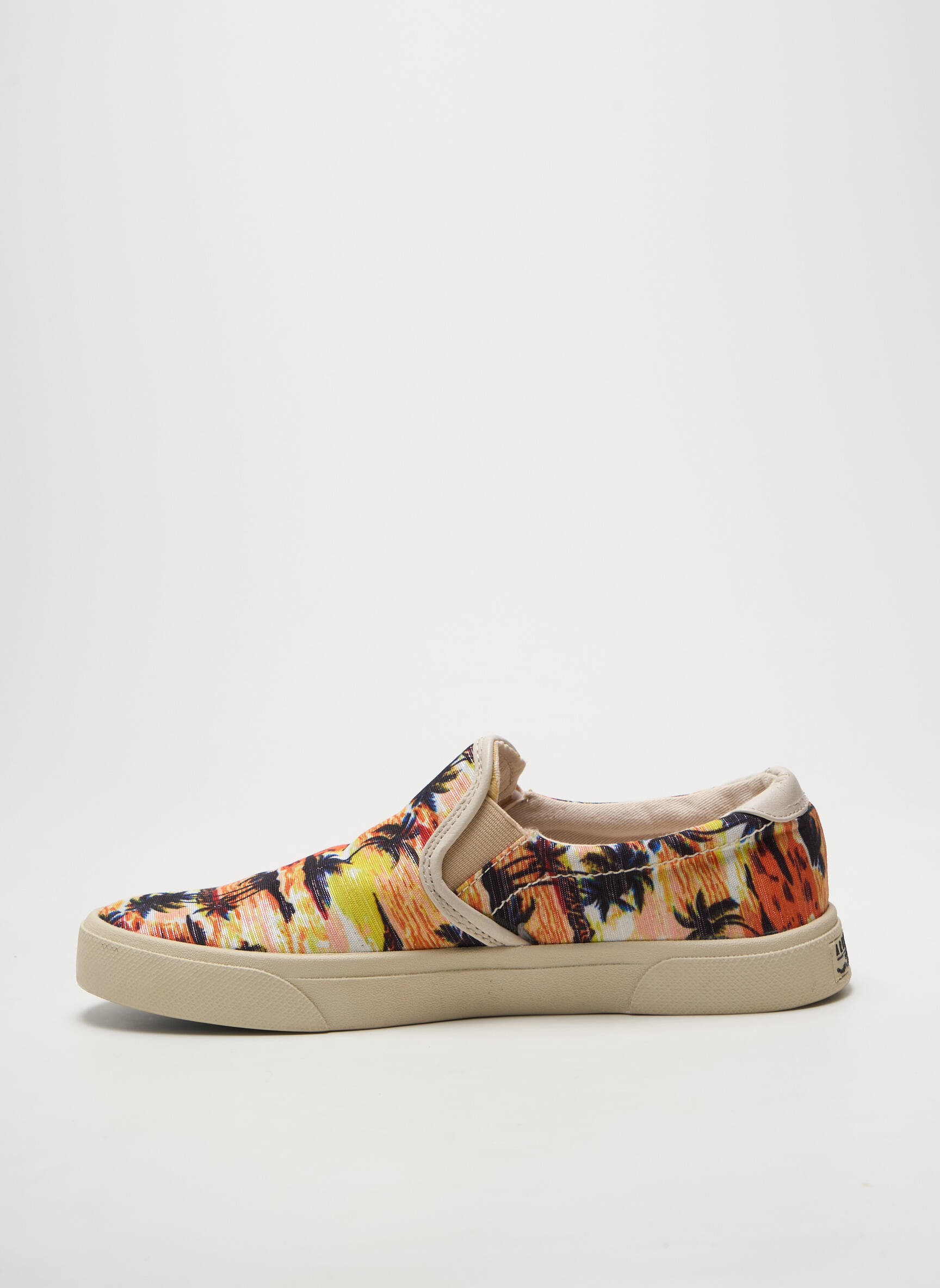 Slip-on batai satino audinys plokščias kulnas iki 3 cm oranžinė ARMISTICE moteris