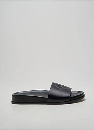 Mule/sabotai odinė išorinė padas plokščias kulnas iki 3 cm juodas ANINE BING moteris
