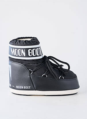 Batai/botai apvalus mygtukas plokščias kulnas iki 3 cm juodas MOON BOOT moteris