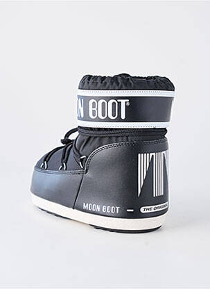 Batai/botai apvalus mygtukas plokščias kulnas iki 3 cm juodas MOON BOOT moteris